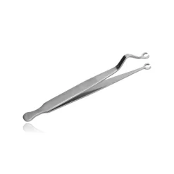 Pęseta do piercingu - otwarte małe oczko - NK-055