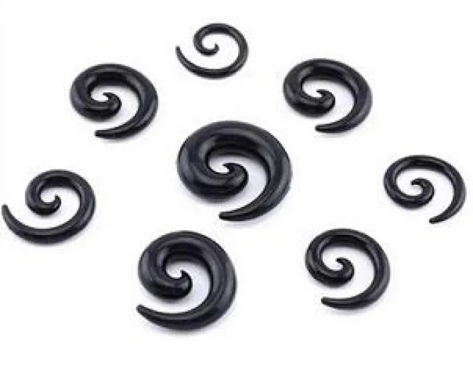 Spirala do uszu - czarna- RS01