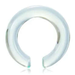 Szklany plug hanger - opalizujący - PT-132