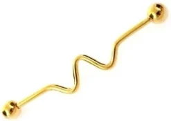 Sztanga Industrial fala - złoty - 1,6/38/5 - IND-018