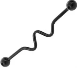 Sztanga Industrial fala - czarny - 1,6/38/5 - IND-018