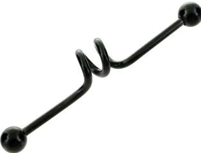 Sztanga Industrial sprężyna - czarny - IND-020