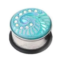 Tęczowy PLUG PAW z opalizujacymi cyrkoniami - PT-079