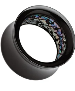 Tunel akrylowy czarny z ozdobnym środkiem - PT-040