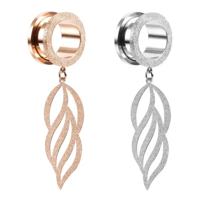 Tunel ozdobny długi szroniony srebrny - PT-070