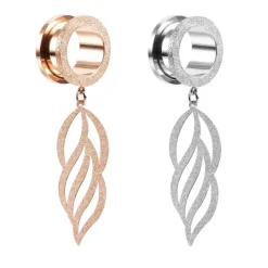 Tunel ozdobny długi szroniony różowe złoto - PT-070