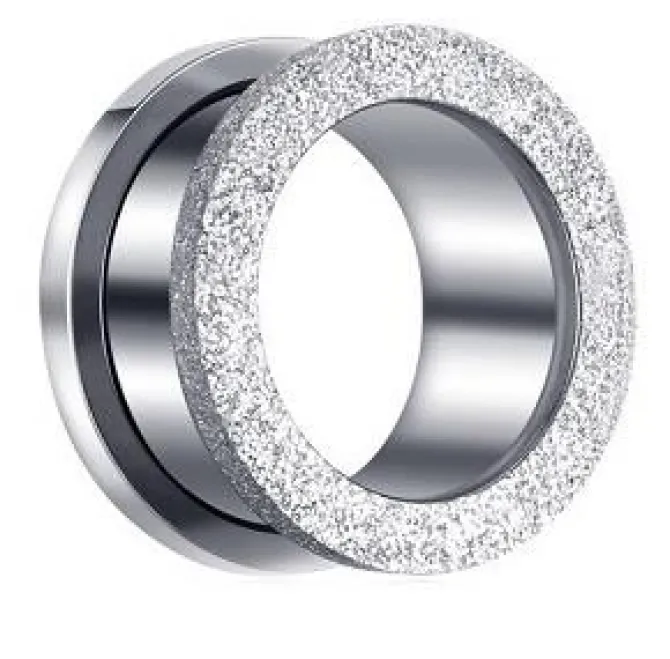 Tunel ozdobny srebrny szron - PT-008