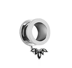 Tunel ozdobny z czarnymi cyrkoniami - PT-067