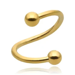 Twister / spirala z kulkami złota - ST-002