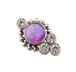 Tytanowa nakrętka - fioletowa OP38 ozdobna - TNA-038