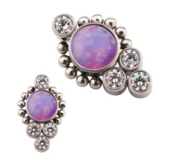 Tytanowa nakrętka - fioletowa OP38 ozdobna - TNA-038