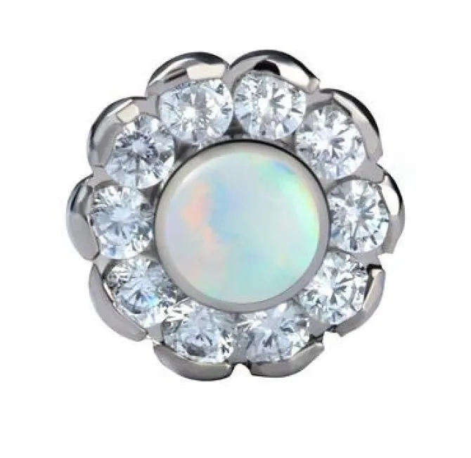 Tytanowa nakrętka - kwiat - TNA-030