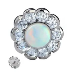 Tytanowa nakrętka - kwiat - TNA-030