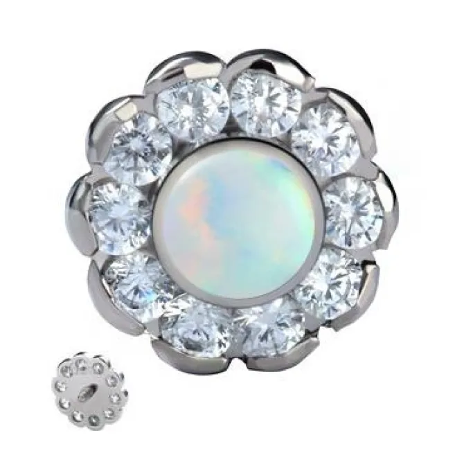 Tytanowa nakrętka - kwiat - TNA-030