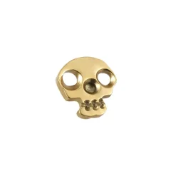 Tytanowa nakrętka czaszka złota - TNA-049