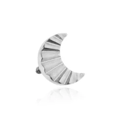 Tytanowa nakrętka księżyc - srebrny - TNA-141