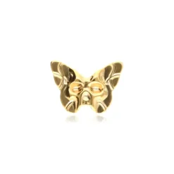 Tytanowa nakrętka ćma trupia główka - złoty - TNA-187