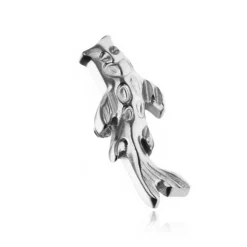 Tytanowa nakrętka rybka Koi - srebrny - TNA-190