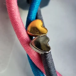 Tytanowa nakrętka serce srebrna - TNA-019