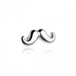 Tytanowa nakrętka wąsy- srebrna - TNA-175