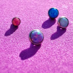 Tytanowa nakrętka z opalem OP38 - TNA-007