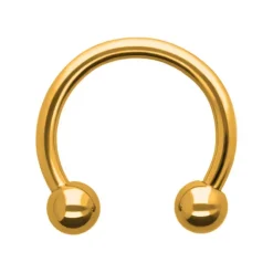 Tytanowa różowe złoto podkowa - TKP-001