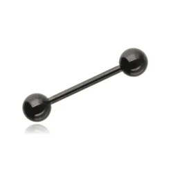 Tytanowa sztanga do języka - czarna - TSZ-001