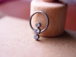 Tytanowe kółko BCR - ozdobne - TK-025