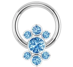 Tytanowe kółko BCR - ozdobne - TK-028