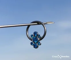 Tytanowe kółko BCR - ozdobne - TK-028