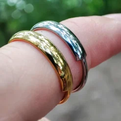 Tytanowe kółko clicker obrączka - srebrny - TK-026