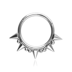 Tytanowe kółko clicker srebrny - TK-081