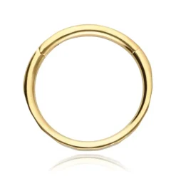 Tytanowe kółko clicker szlif - złoty - TK-061