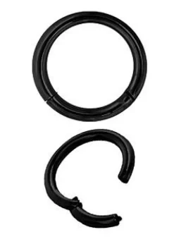 Tytanowe kółko czarne segment CLICKER - TK-001