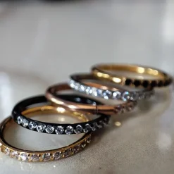 Tytanowe kółko ozdobne CLICKER Czarny - TK-023