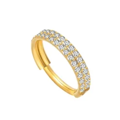 Tytanowe kółko ozdobne CLICKER złoty - TK-037