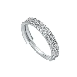 Tytanowe kółko ozdobne CLICKER srebrne - TK-037