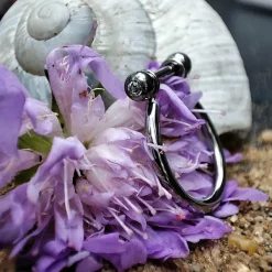 Tytanowe kółko ozdobne PREMIUM CRYSTALS - TK-044