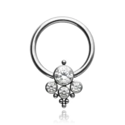 Tytanowe kółko z ozdobą - TK-058