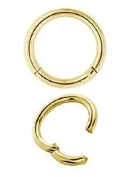 Tytanowe kółko złote segment CLICKER - TK-001