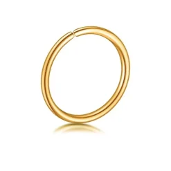 Tytanowe rozginane kółko Continuous złoty - TK-010