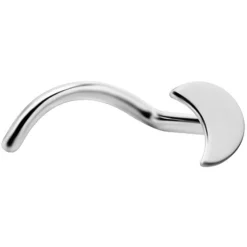 Tytanowy kolczyk do nosa - księżyc - TN-021