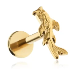 Tytanowy labret rybka Koi - złota