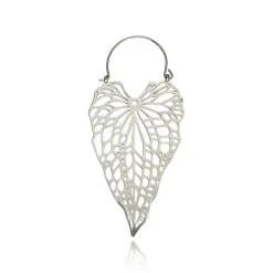 Zawieszka do tuneli - liść - srebrna - KU-007