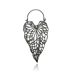 Zawieszka do tuneli - liść - czarna - KU-007