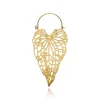 Zawieszka do tuneli - liść - złota - KU-007