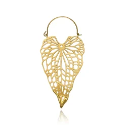 Zawieszka do tuneli - liść - złota - KU-007
