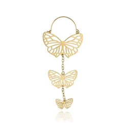 Zawieszka do tuneli - motylki -złota - KU-004