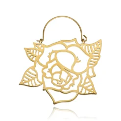 Zawieszka do tuneli - róża - złota - KU-006